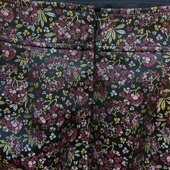 LOFT Floral Print Mini Skirt Women’s Size 6 Petite Business Casual Cockatil - Picture 4 of 8